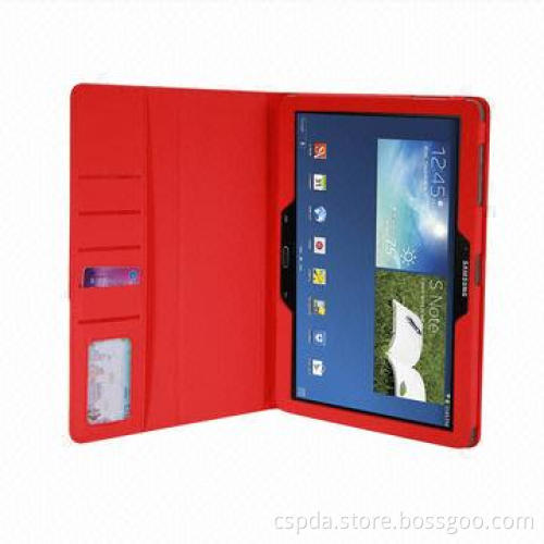 Book Folio Slim pu Case for Samsung Galaxy Note Pro 12.2, with White Stripe and Name Card Slot